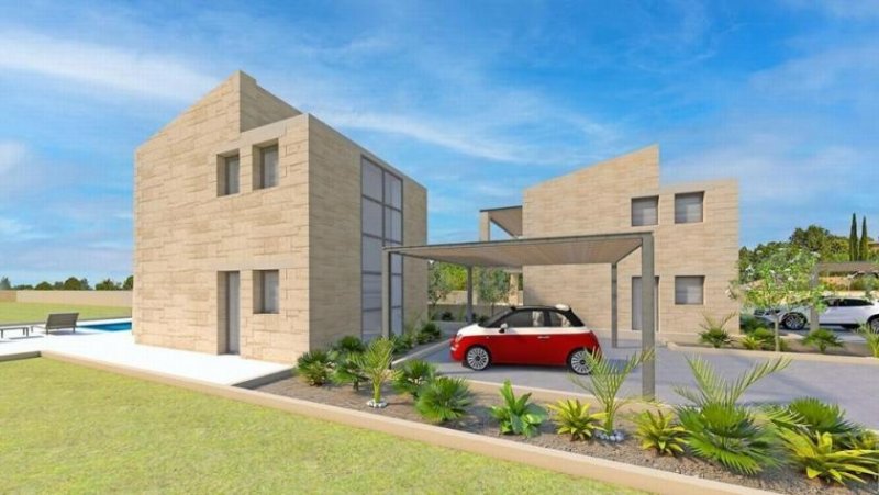 Tersana Kreta, Tersana: IM BAU: Zwei luxuriöse Steinvillen in Tersanas Beach zu verkaufen Haus kaufen